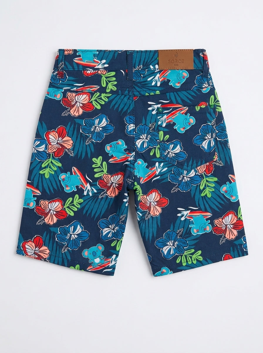 MULTI COLOR SHORTS | BLUE