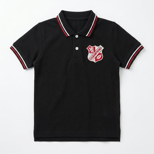 CHAMPIONS POLO | BLK | PK OLD MONEY