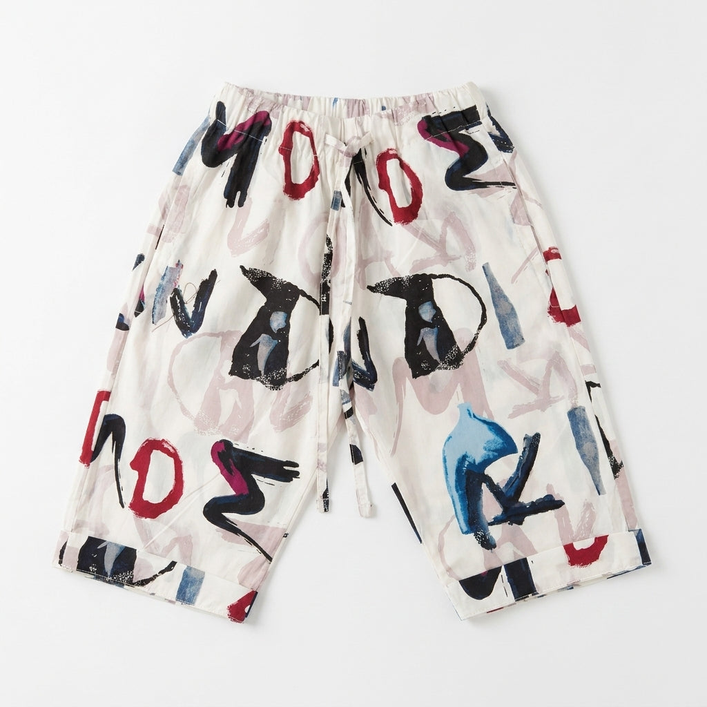 RANDOM PRINTED NEKKERSUITE | WHT