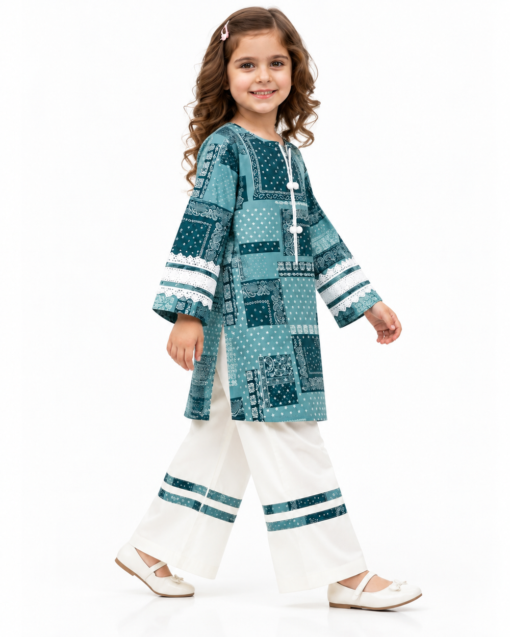 Patchwork Winter Kurta Set