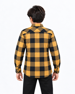 Boys Yellow Plaid | Shirt