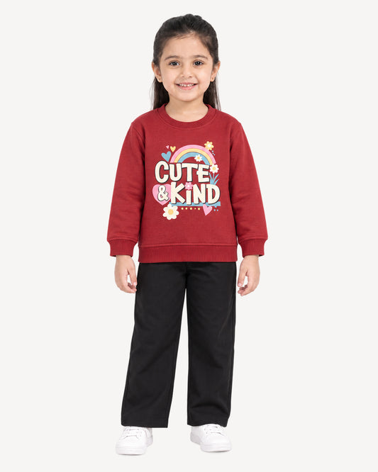 Cute And Kind |Sweatshirt