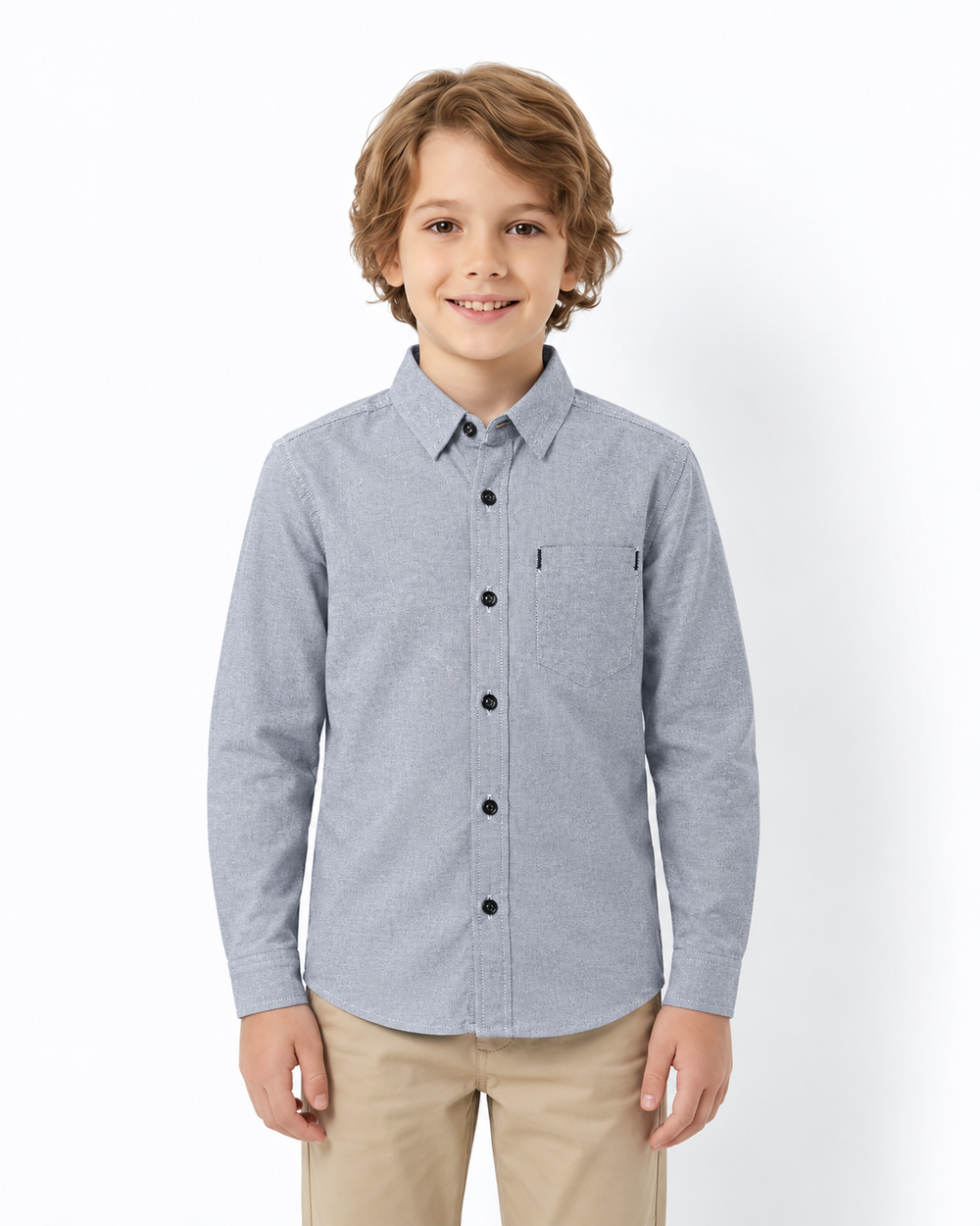 Boys Light Grey Winter | Shirt