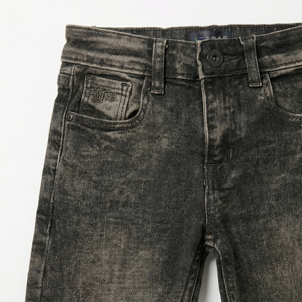 GREY RANDOM JEANS | ACID WASH