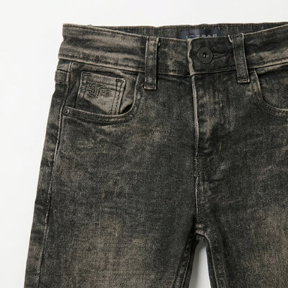 GREY RANDOM JEANS | ACID WASH