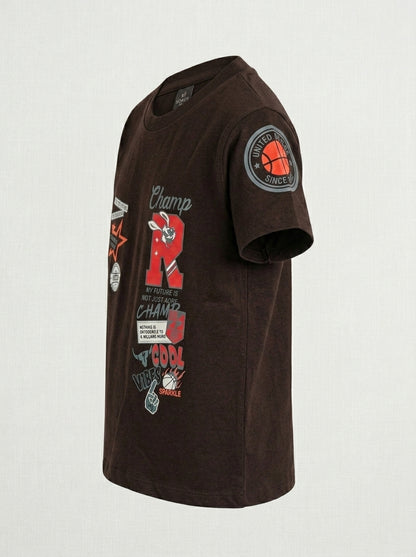 CHAMPS TEE SHIRT | BROWN