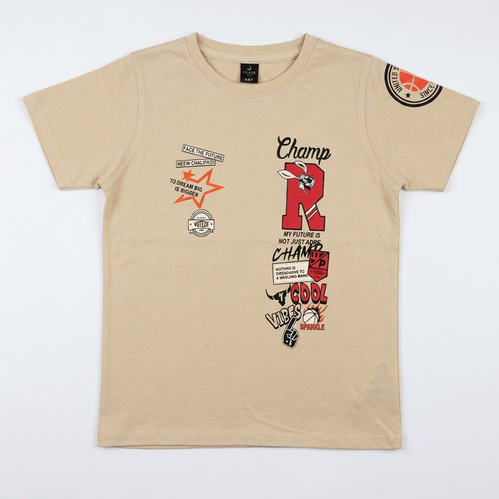 CHAMPS T-SHIRT | BEIGE