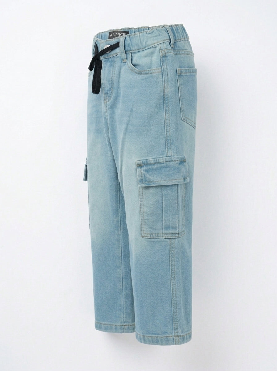 6 POCKET CARGO PANT | BLUE(LIGHT)