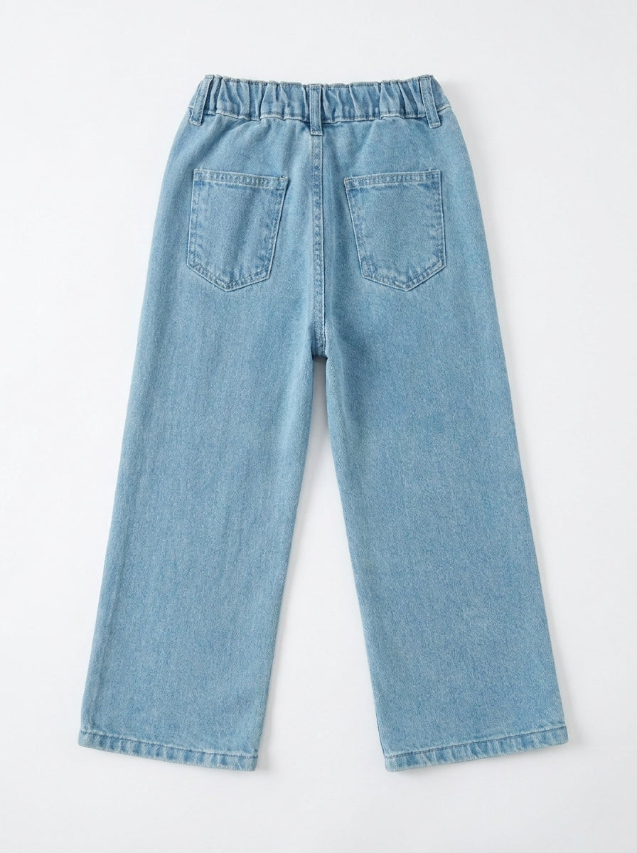 BUTTER FLY EMBROIDED | BLUE(LIGHT)