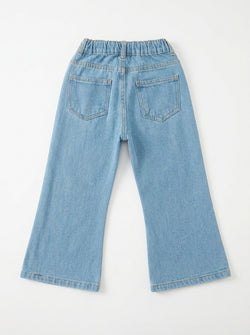 TULIP EMBROIDED PANT | BLUE (LIGHT)