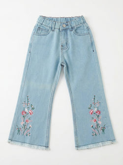 OPEN BOTTOM EMBROIDED | BLUE(LIGHT)