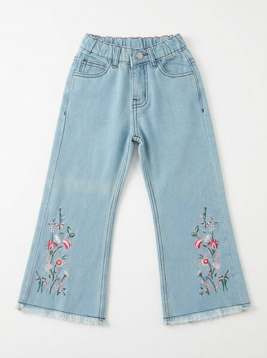 OPEN BOTTOM EMBROIDED | BLUE(LIGHT)