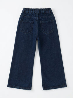 EMBROIDED BAGGY | BLUE(DARK)