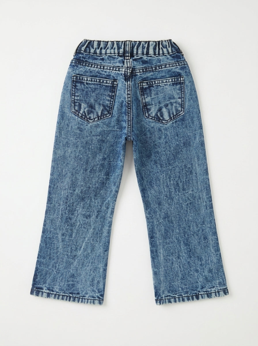 TIEKNOT EMBROIDED PANT | BLUE(RANDOM)