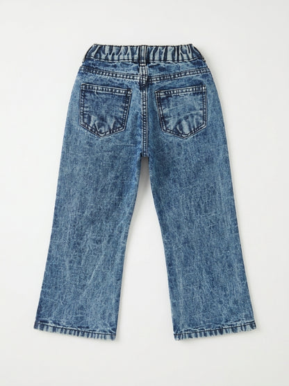 TIEKNOT EMBROIDED PANT | BLUE(RANDOM)
