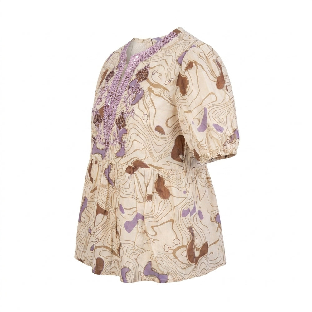 EMBROIDED FLORAL | OFF-WHITE