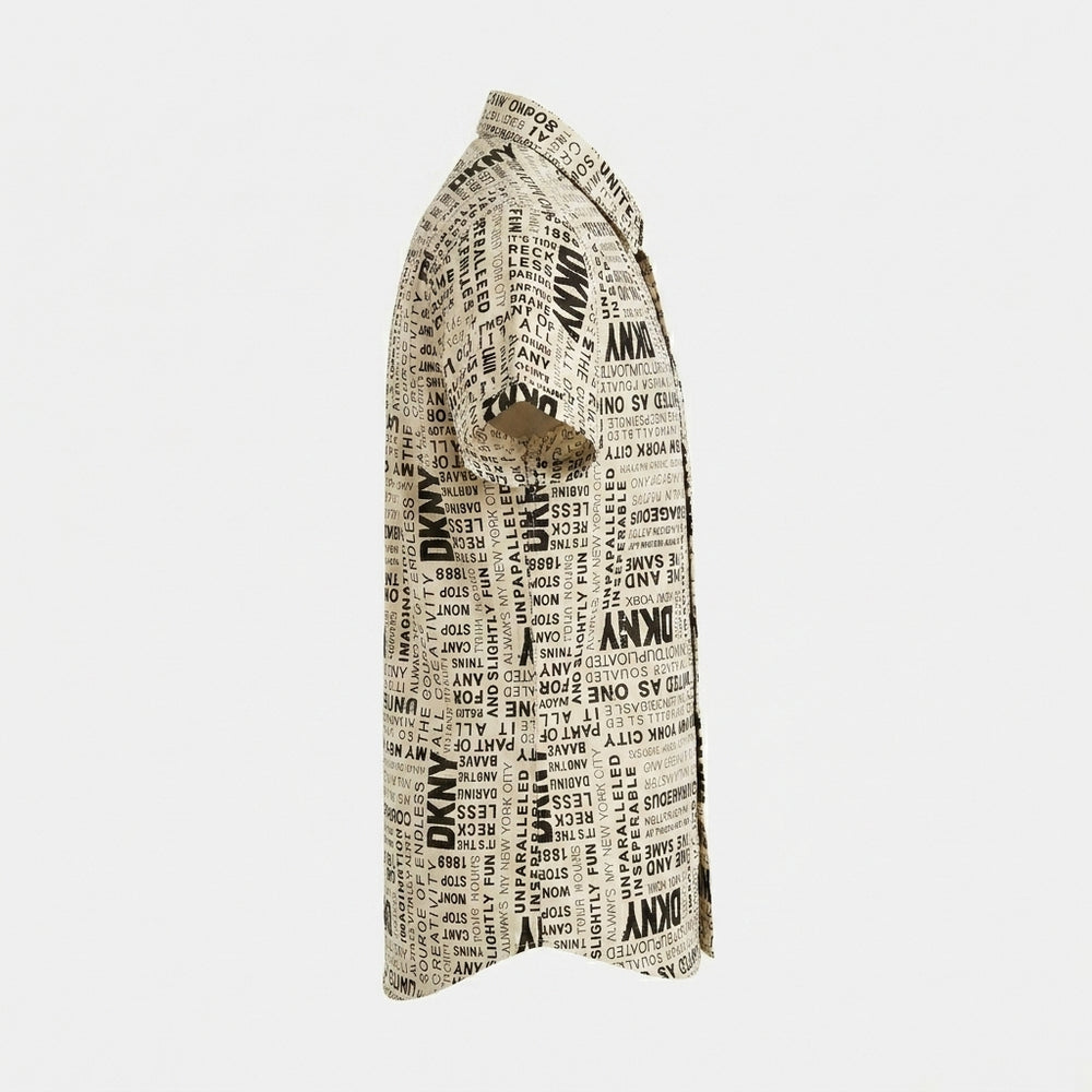 PRINTED CASUAL SHIRT | NEWSPAPER | B/W