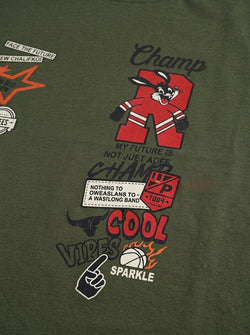 CHAMPS T-SHIRT | OLIVE