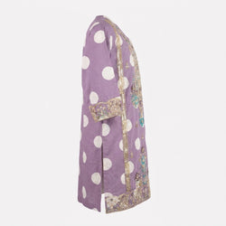 POLKA DOT SEQUENCE EMROIDED | PURPLE