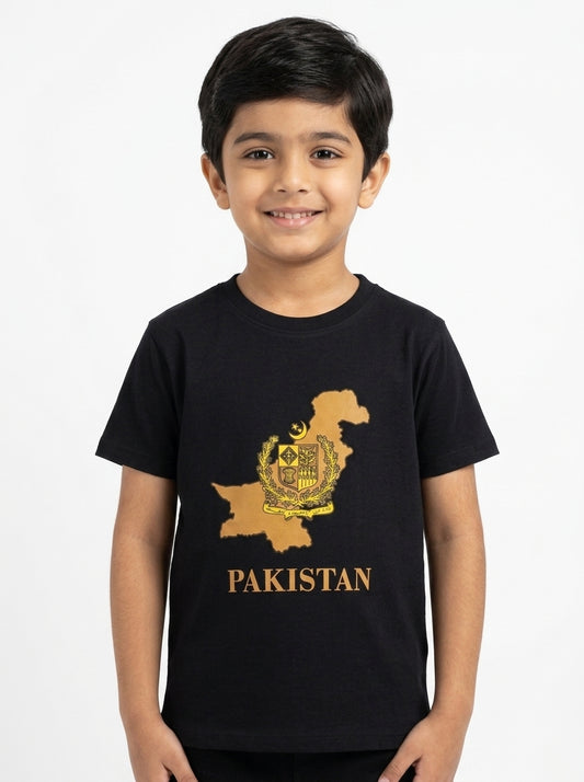 14 AUGUST T-SHIRT GOLDEN MAP