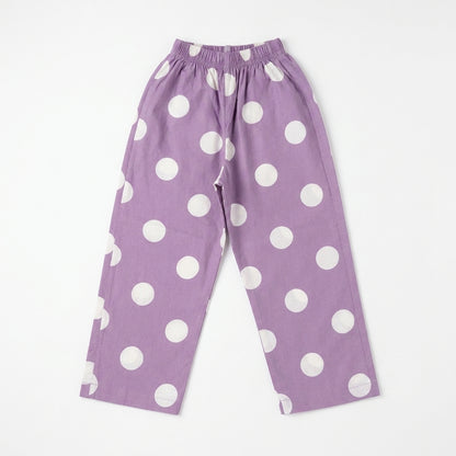 POLKA DOT SEQUENCE EMROIDED | PURPLE