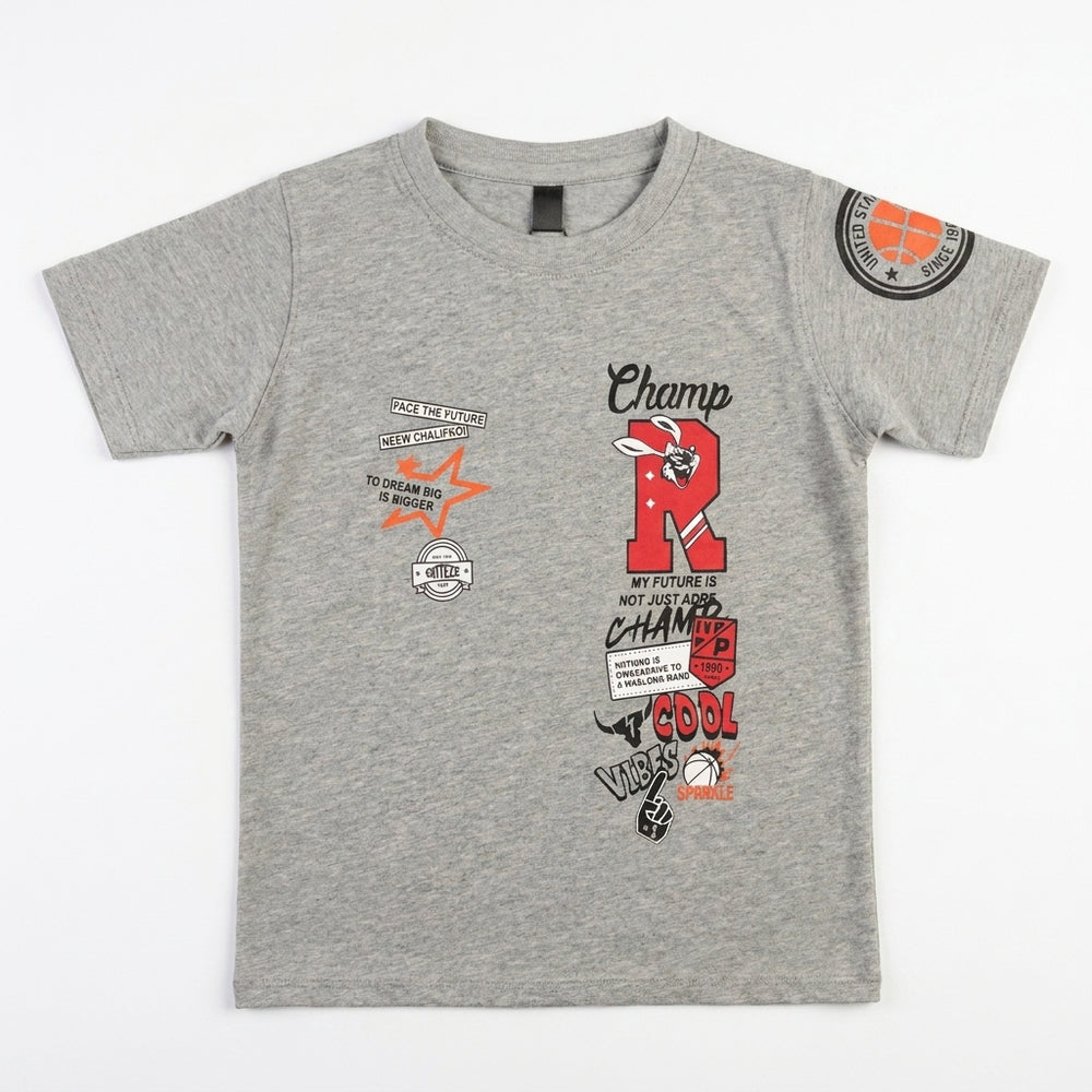 CHAMPS T-SHIRT | GREY