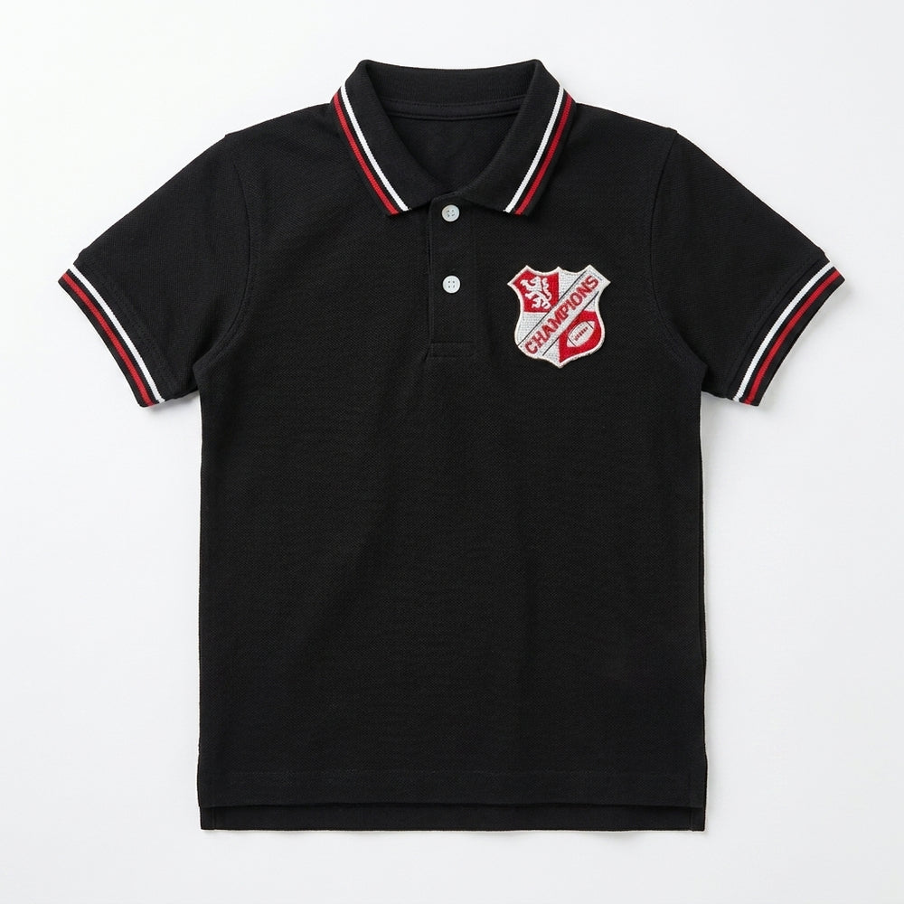 CHAMPIONS POLO | BLK | PK OLD MONEY