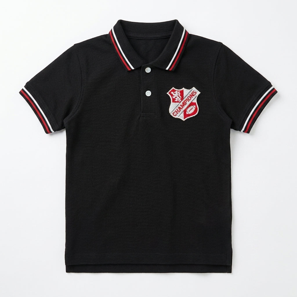 CHAMPIONS POLO | BLK | PK OLD MONEY