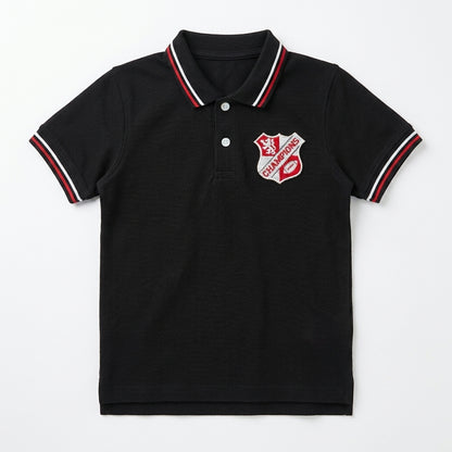 CHAMPIONS POLO | BLK | PK OLD MONEY