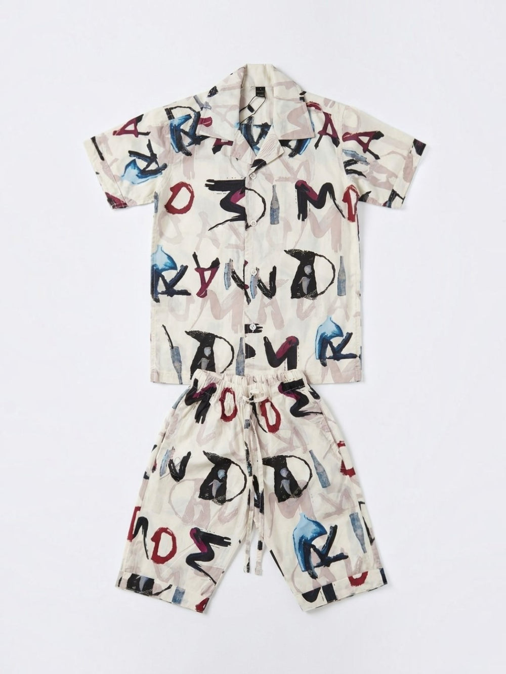 RANDOM PRINTED NEKKERSUITE | WHT