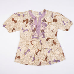 EMBROIDED FLORAL | OFF-WHITE