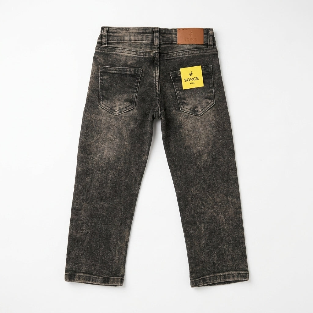 GREY RANDOM JEANS | ACID WASH