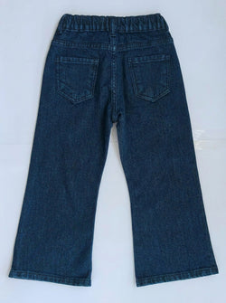 EMBROIDED BAGGY PANT | BLUE