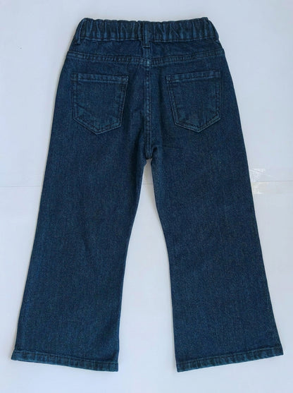 EMBROIDED BAGGY PANT | BLUE