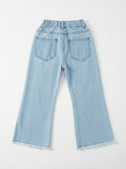 OPEN BOTTOM EMBROIDED | BLUE(LIGHT)