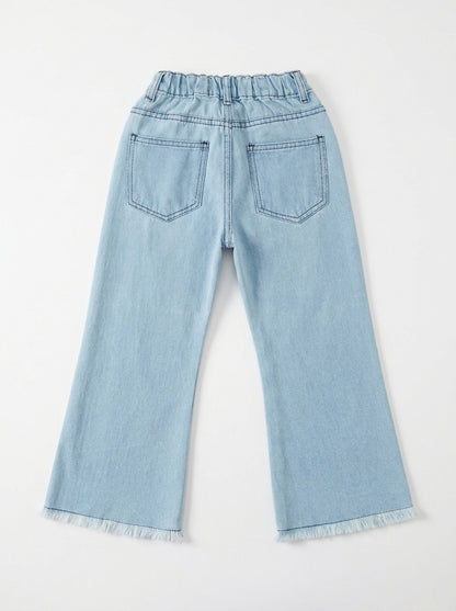 OPEN BOTTOM EMBROIDED | BLUE(LIGHT)