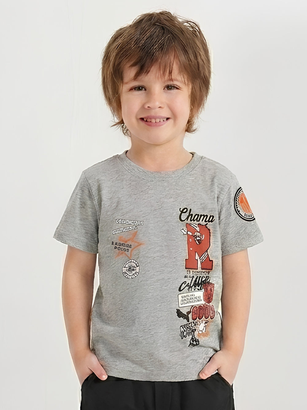 CHAMPS T-SHIRT | GREY