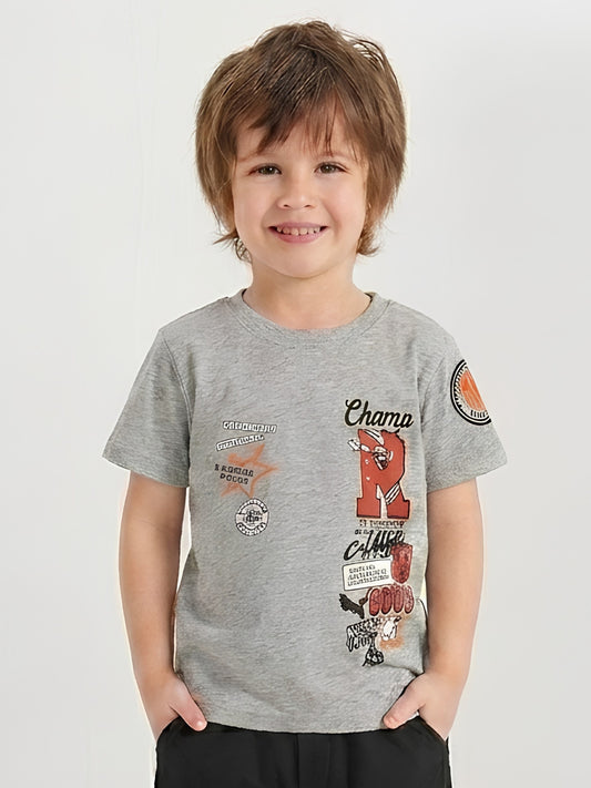 CHAMPS T-SHIRT | GREY
