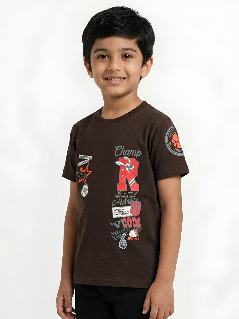 CHAMPS TEE SHIRT | BROWN