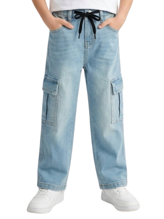 6 POCKET CARGO PANT | BLUE(LIGHT)