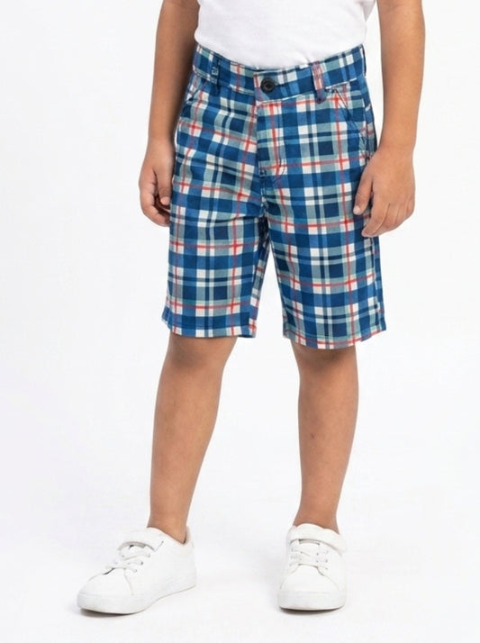 CHECK SHORTS | BLUE