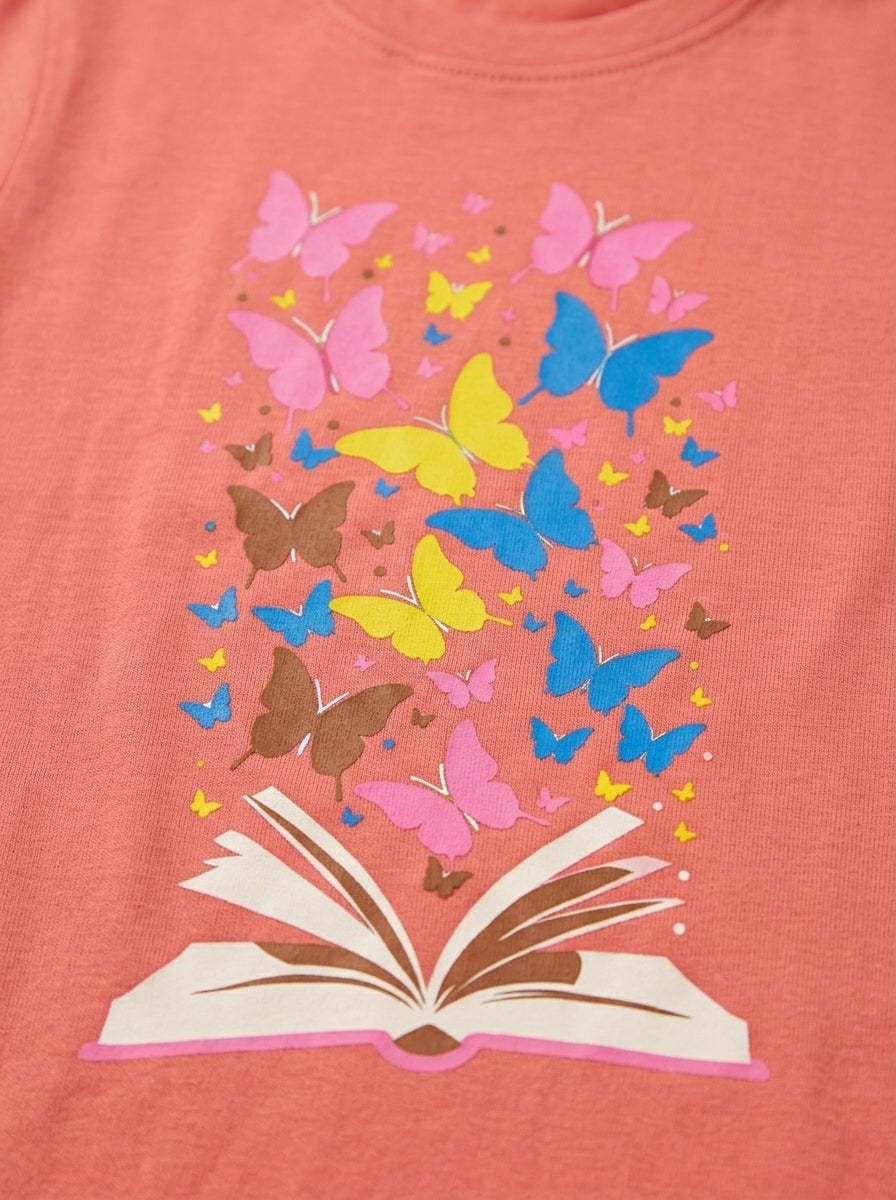BUTTERFLY T-SHIRT | ORANGE