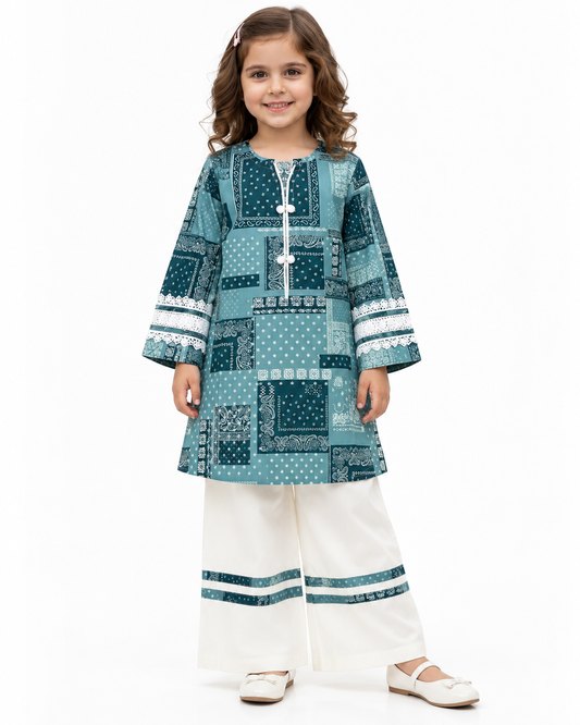 Patchwork Winter Kurta Set