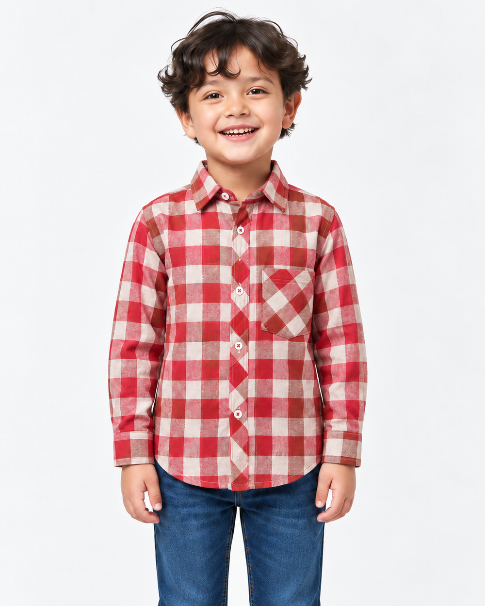 Boys Red Check |Shirt