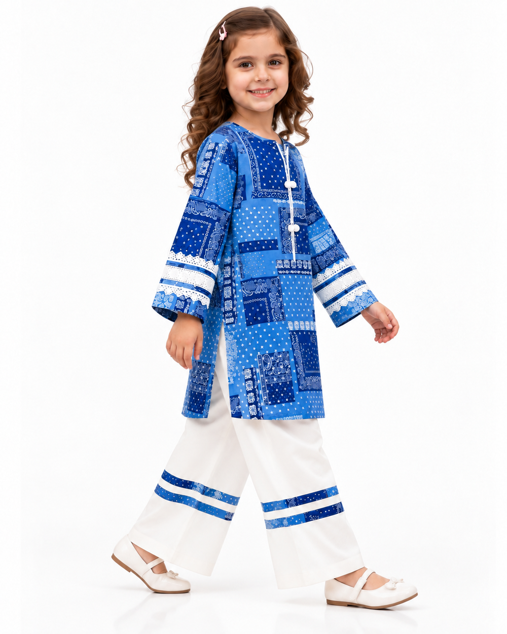 Patchwork Winter Kurta Set
