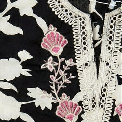 EMBROIDED FLORAL | BLACK
